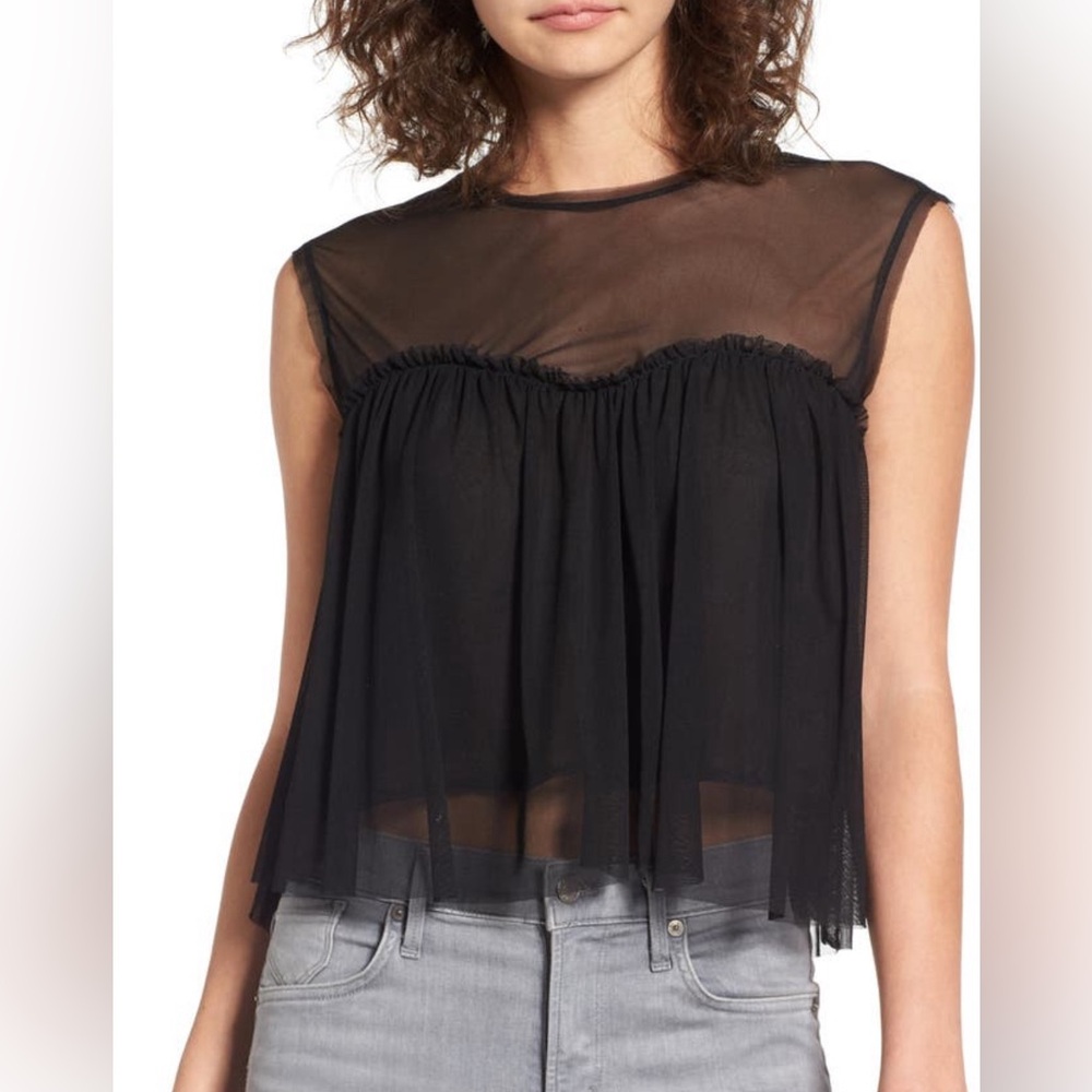 Mesh Babydoll Tee